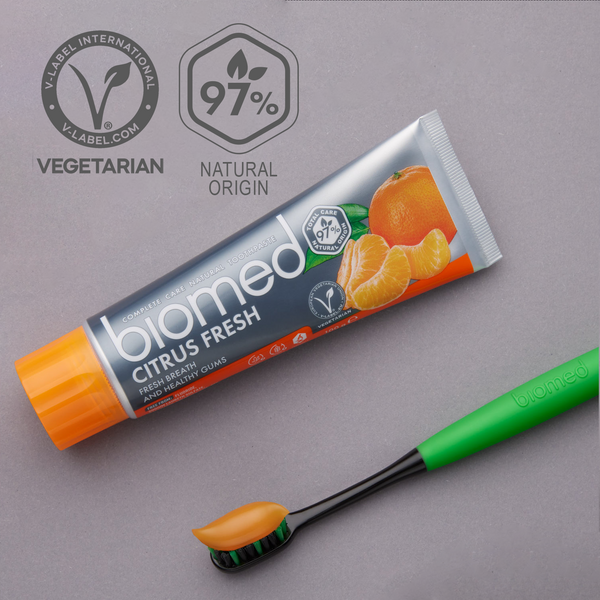 BIOMED Сitrus Fresh 97% Natural Refreshing Toothpaste 100g - twentyfiveoseven Limited