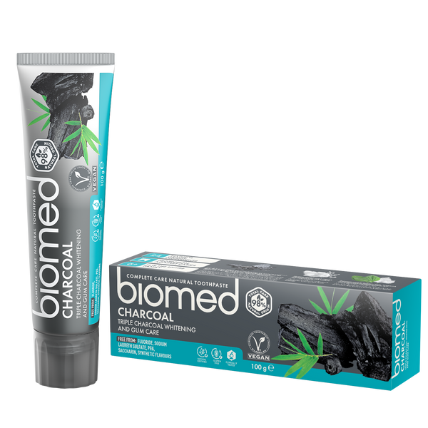 BIOMED Сharcoal 98% Natural Whitening Toothpaste 100g - twentyfiveoseven Limited