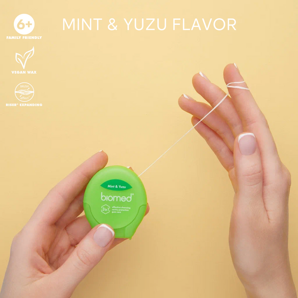BIOMED dental floss with Mint and Yuzu flavor - twentyfiveoseven Limited