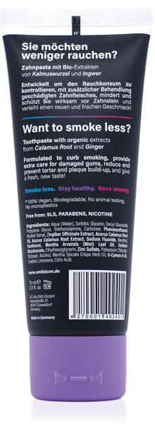 SMOKELESS LABEL natural toothpaste - twentyfiveoseven Limited