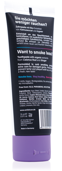 SMOKELESS LABEL natural toothpaste - twentyfiveoseven Limited